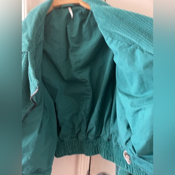 Free People Slouchy Corduroy Dolman Moto Jacket Belted Zip Cuff Buckle - Picture 8 of 10